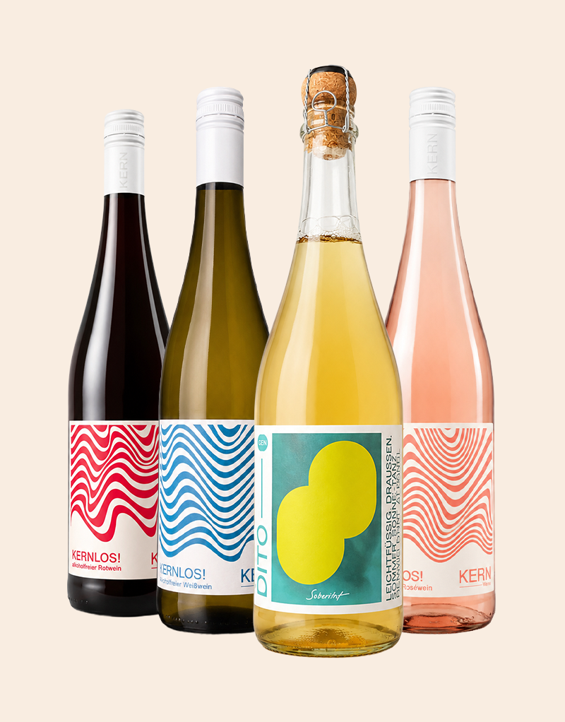 Alkoholfreies Tasting-Paket – Weißwein, Rosé, Rotwein & Sparkling Tea